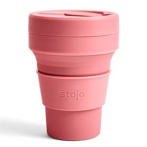 Stojo 12oz Collapsible Cup with 4 Reusable Straws